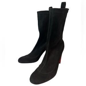 Christian Louboutin Stretchadoxin Suede Booties